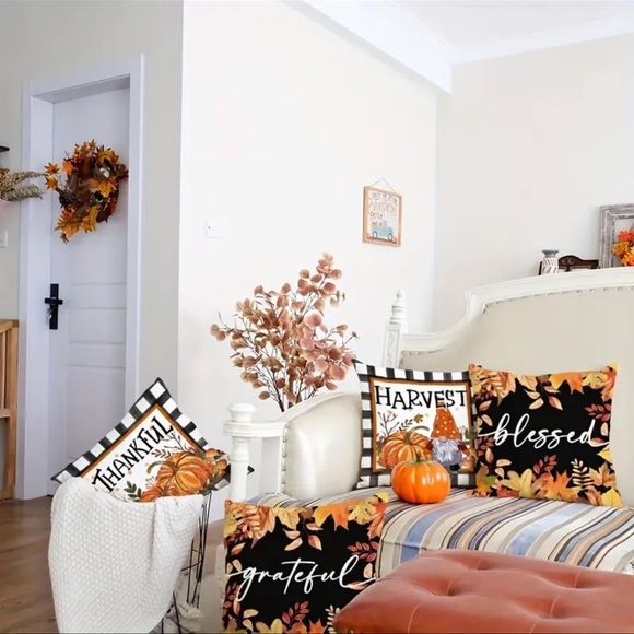 Gnome HARVEST Fall Design, Pillow Cover, NO pillow, NEW - Picture 7 of 9